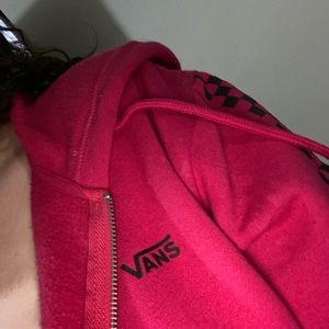 VANS Pink Zip Up Hoodie